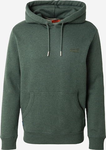 Superdry Sweatshirt 'Essential' in Groen: voorkant