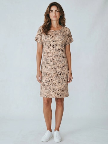 Pink Label Sommerkleid 'BEACHWEAR LEOPARD'‌‌‌‌‌‌‌‌ in Beige: Vorderseite