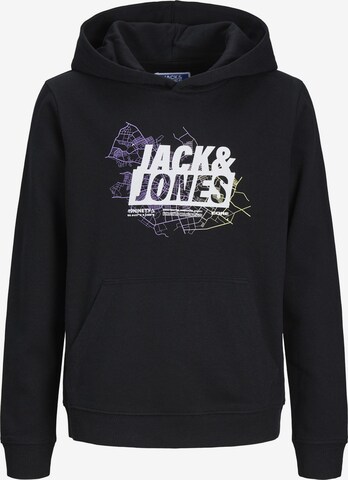 Jack & Jones Junior Sweatshirt 'Map' in Zwart: voorkant