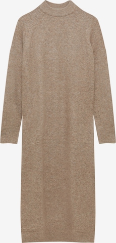 Pull&Bear Gebreide jurk in Beige: voorkant