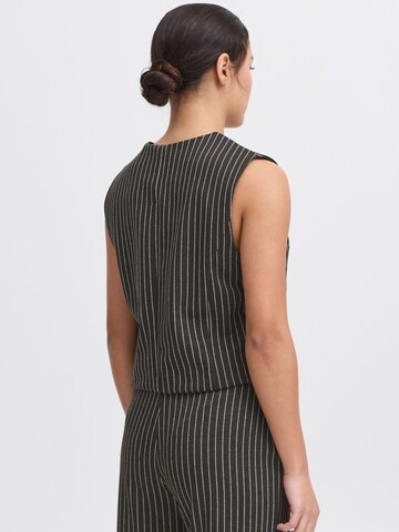 ICHI Suit vest ' IXKATE PINSTRIPED WA ' in Grey