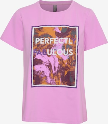 CULTURE Shirt 'Gith Fabulous' in Purple: front