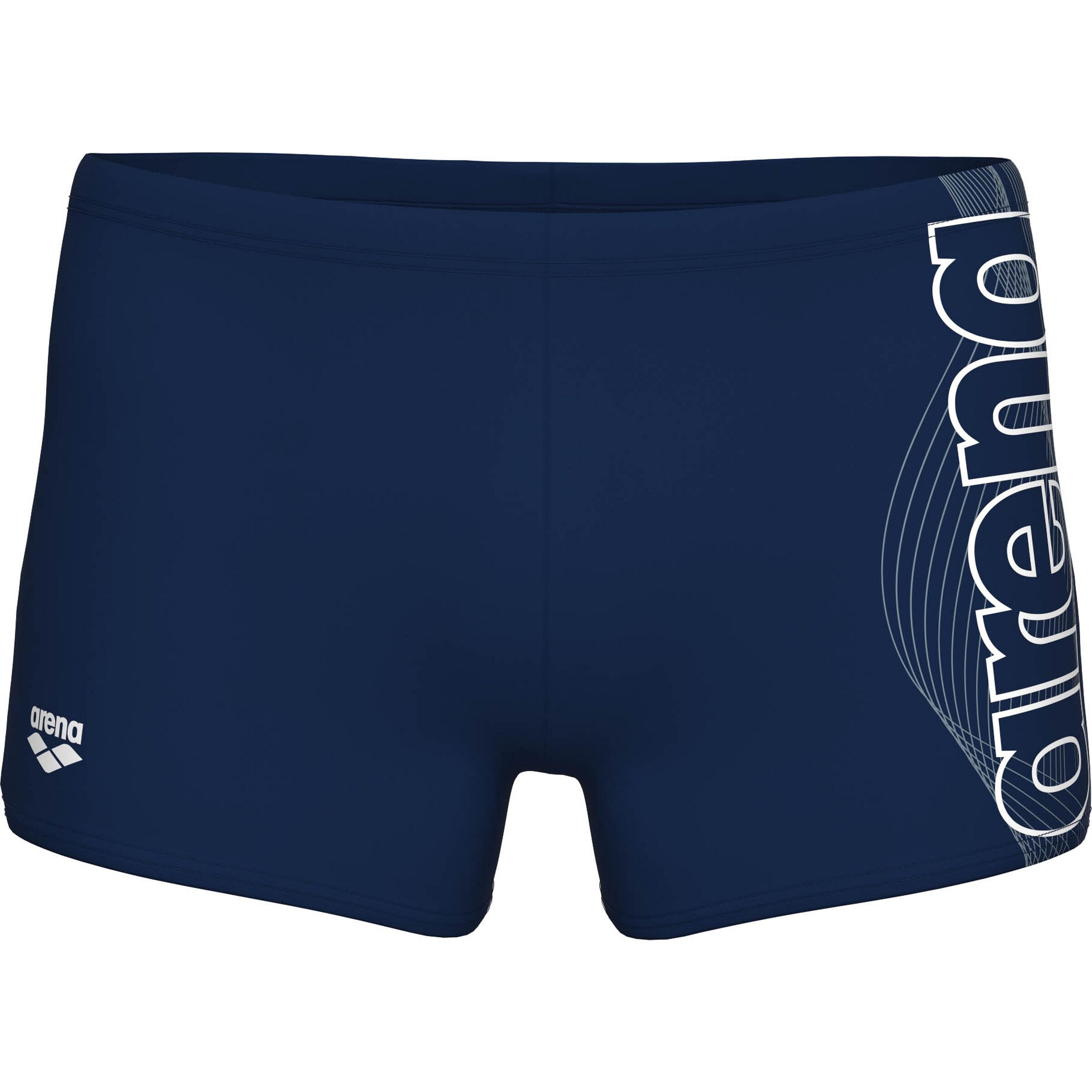 ARENA Athletic Swim Trunks in Blue: front