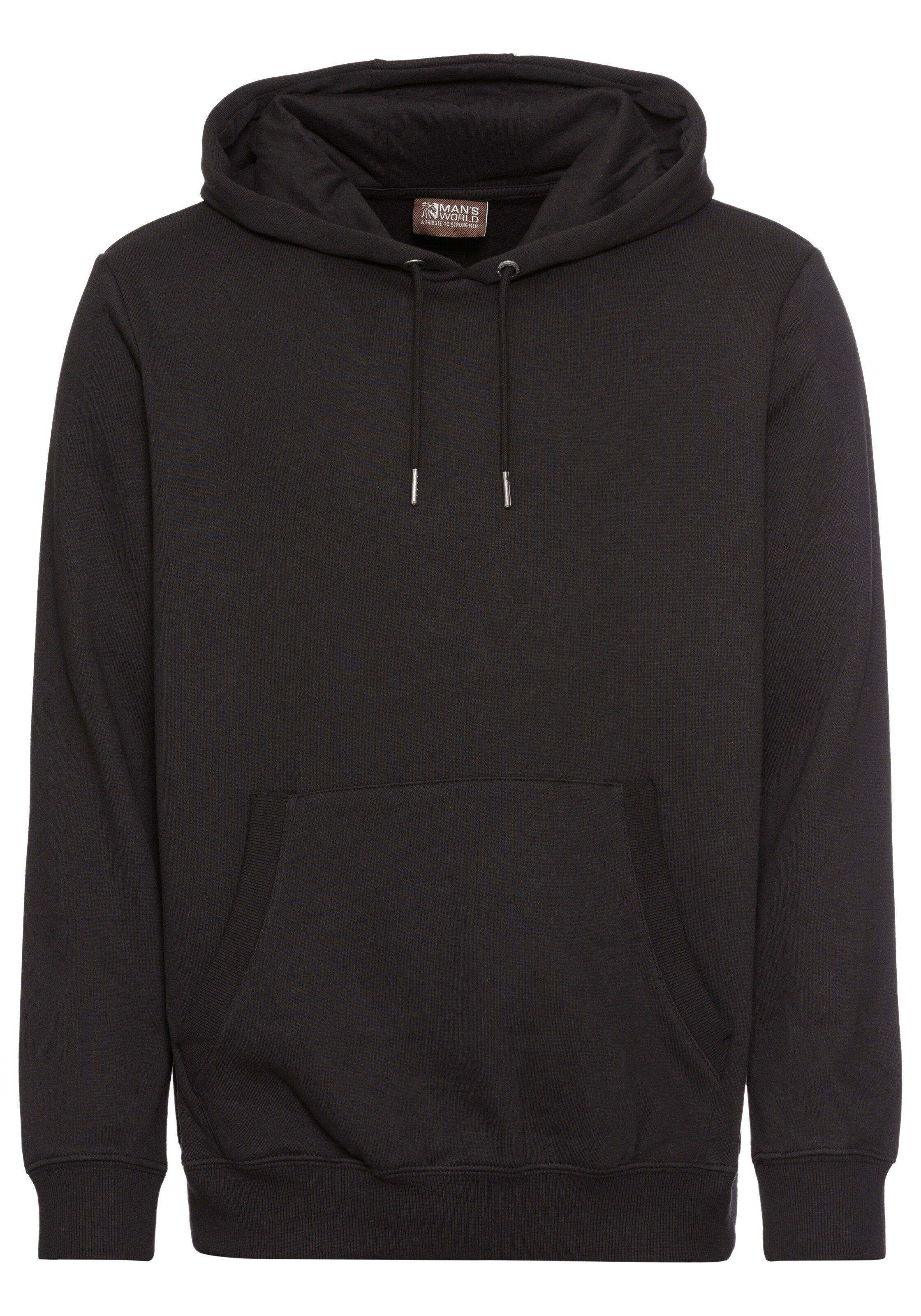 Man's World Sweatshirt in Schwarz: Vorderseite