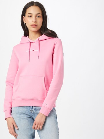 Sweat-shirt Tommy Jeans en rose : devant