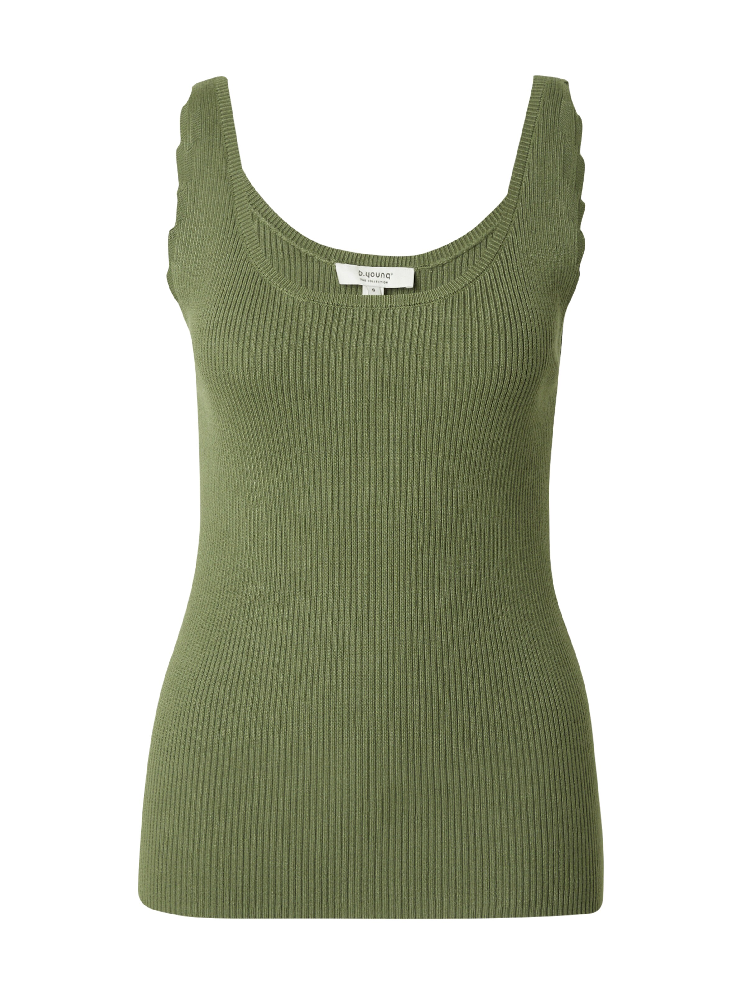 b.young - Top de punto 'BYOMANJA' en verde: frente