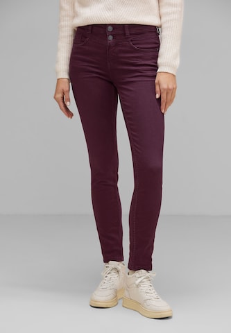 STREET ONE Slimfit Jeans in Lila: predná strana