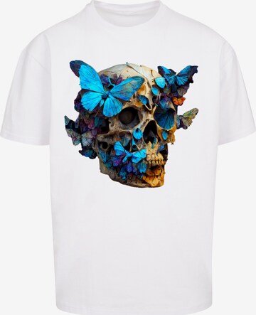 F4NT4STIC T-Shirt 'Butterflies' in Weiß: predná strana