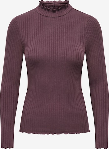 JDY Majica 'JDYFRANSISKA' | vijolična barva: sprednja stran