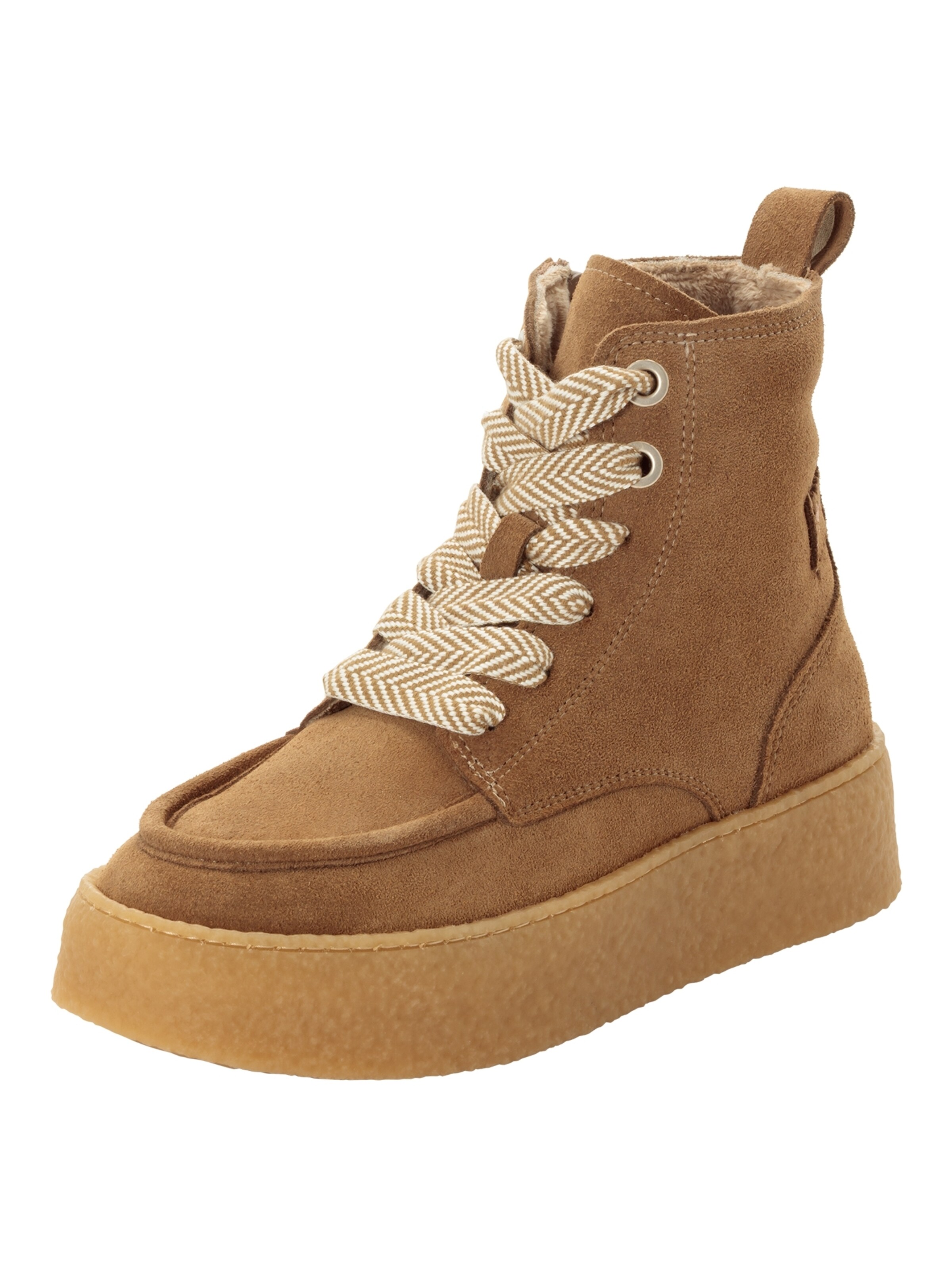 Stivaletto stringato di Tamaris in beige: frontale