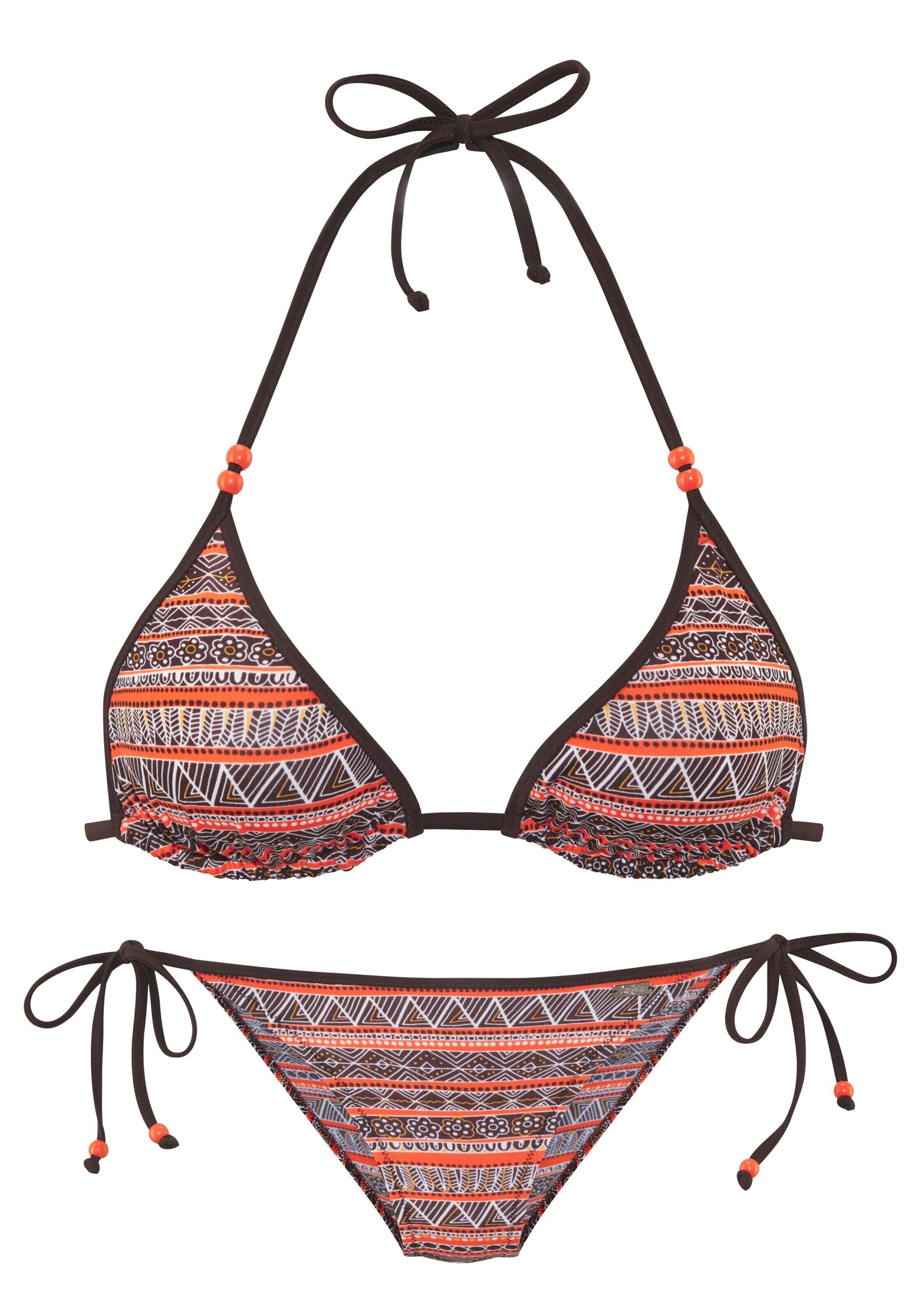 BUFFALO Triangel Bikini in Braun: Vorderseite