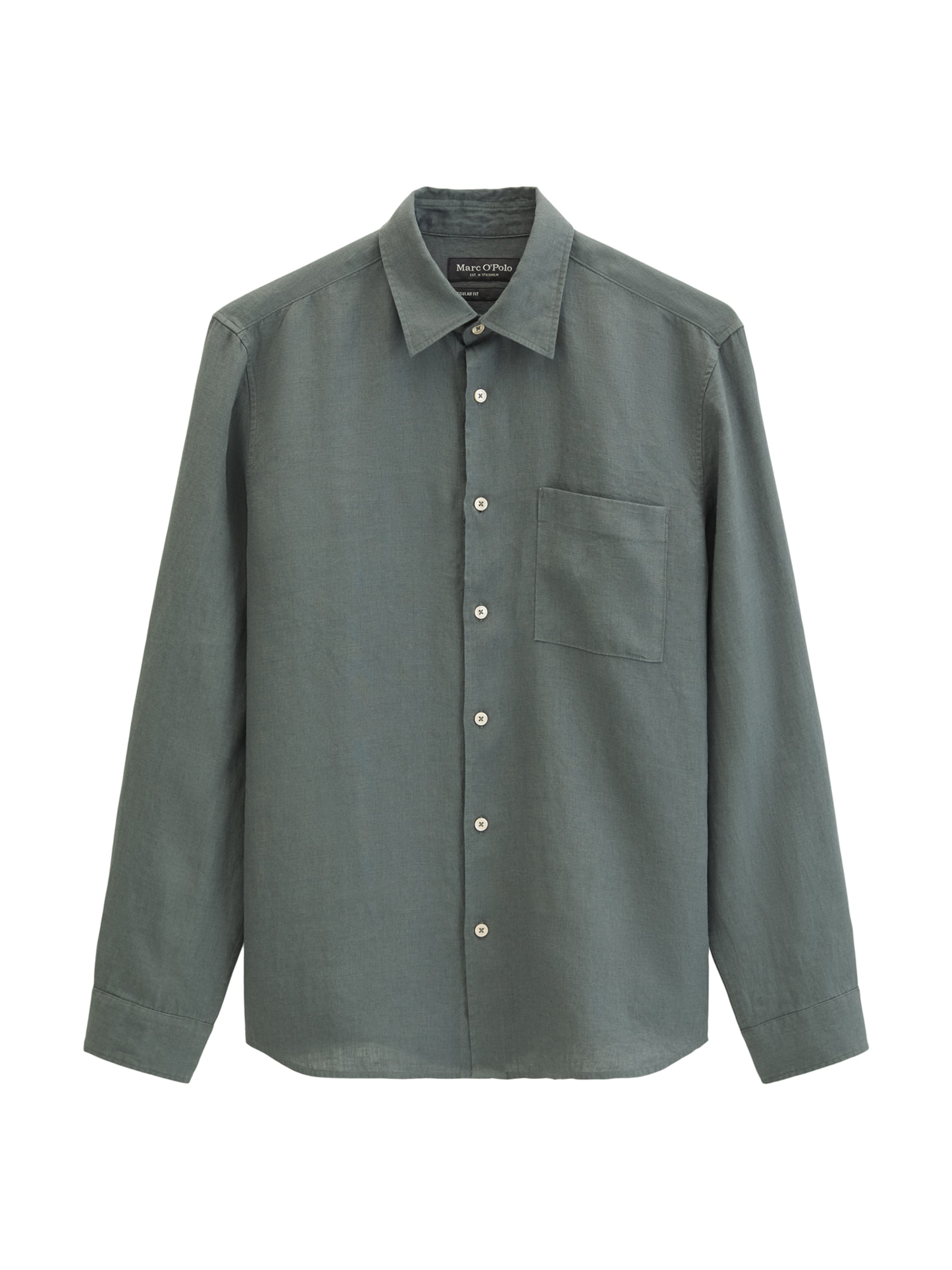 Marc O'Polo Regular fit Button Up Shirt in Green: front