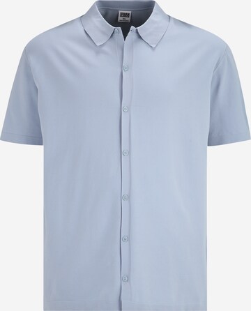 Urban Classics Button Up Shirt in Blue: front