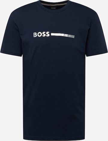 BOSS Black Shirt in Blue: front