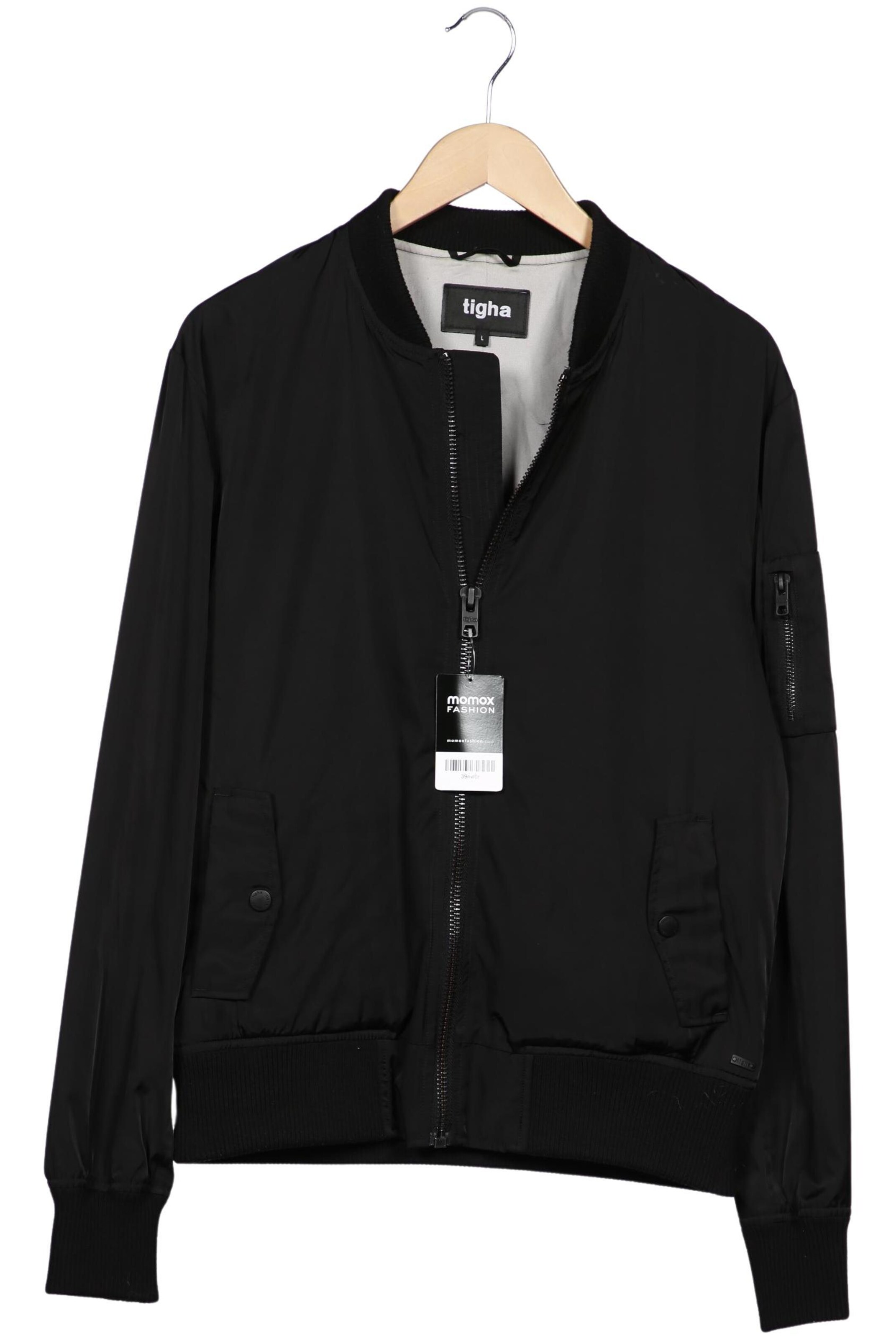tigha Jacke L in Schwarz: Vorderseite