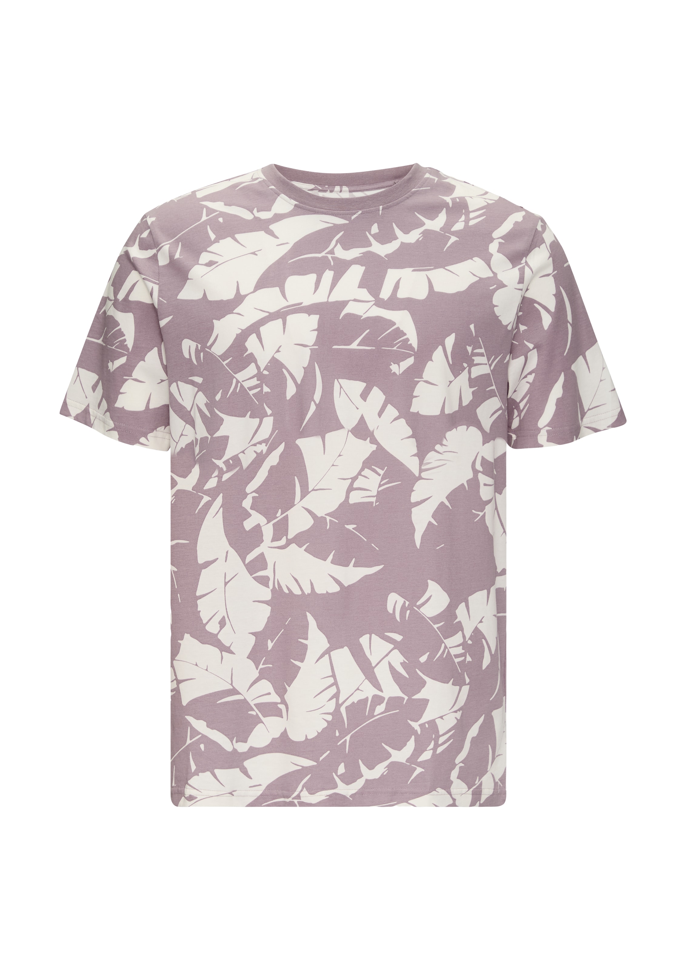 T-Shirt QS en violet : devant