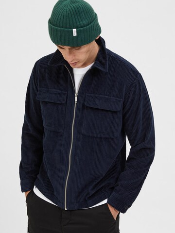 SELECTED HOMME Between-Season Jacket 'Jake' in Blue