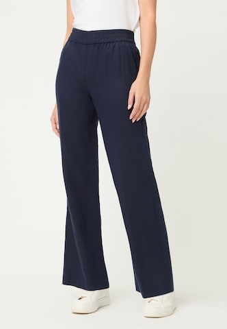 Olsen Wide Leg Hose 'Anna' in Blau: Vorderseite