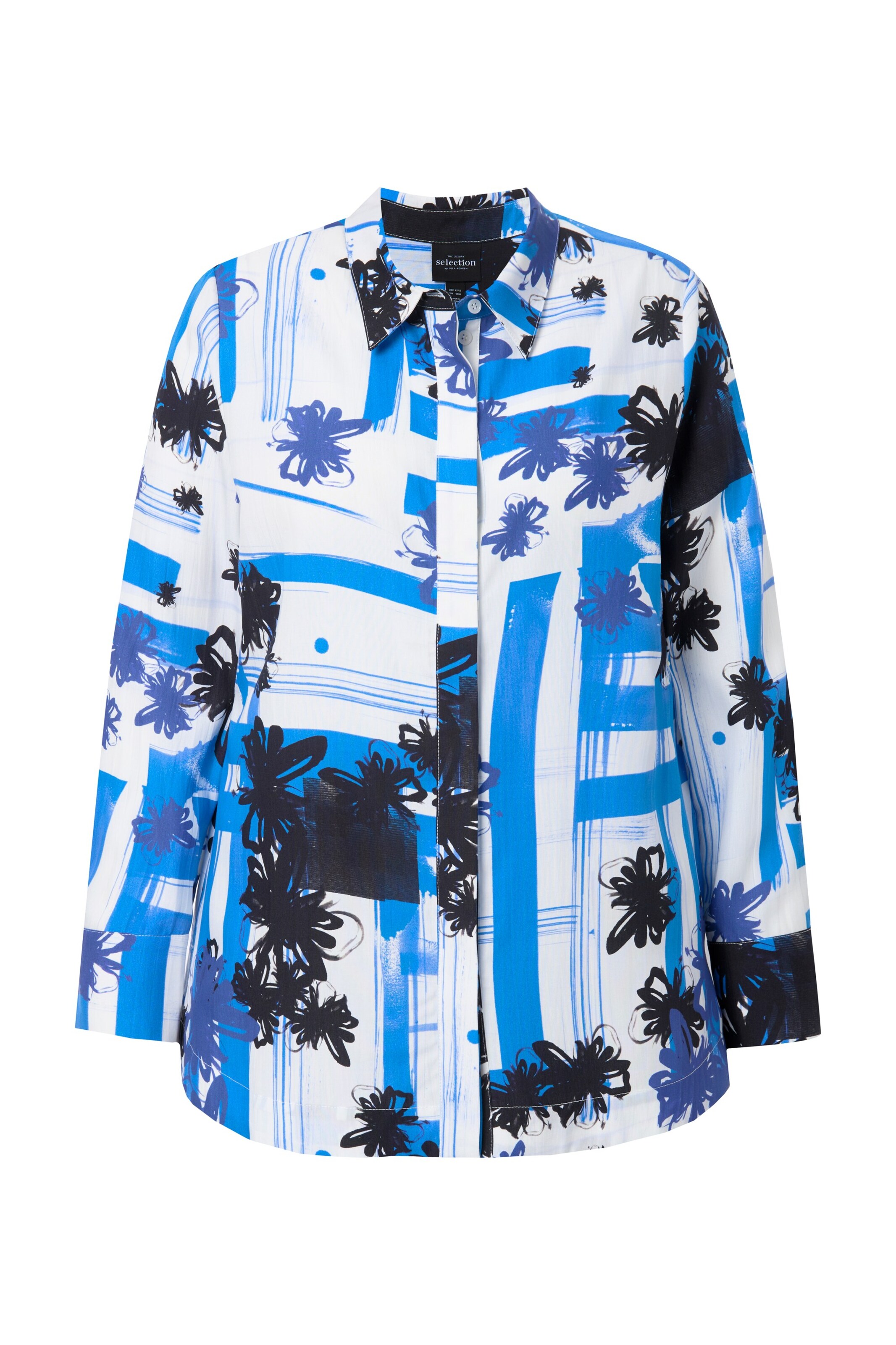 Ulla Popken Blouse in Blue: front