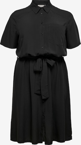 ONLY CarmakomaKošulja haljina 'Vistala' - crna boja: prednji dio