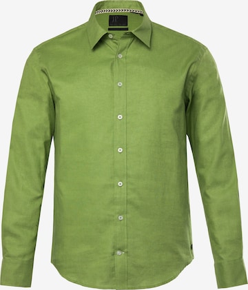 JP1880 Regular Fit Hemd in Grün: Vorderseite