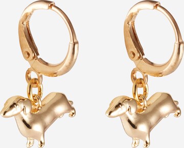 Fräulein Wunder Earrings 'Dackel' in Gold