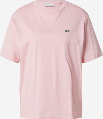 LACOSTE Tričko – pink: přední strana