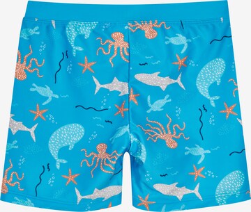 PLAYSHOES Badeshorts 'Meerestiere' in Blau