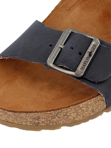 HAFLINGER Pantolette 'Bio Andrea' in Blau