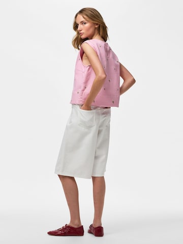 Chemisier 'PCFlora' PIECES en rose
