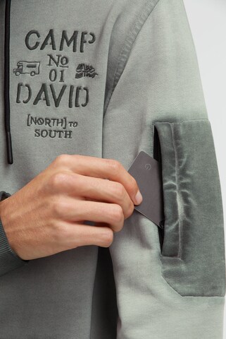 CAMP DAVID Zip-Up Hoodie in Green
