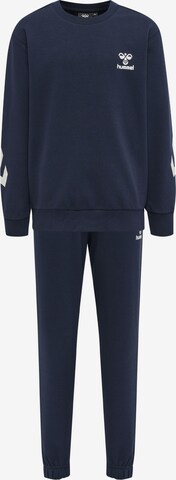 Hummel Joggingpak in Blauw: voorkant