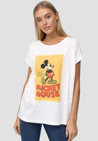 Recovered Shirt 'Mickey Mouse' in Beige: voorkant