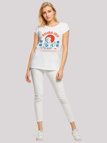 F4NT4STIC Shirt 'Japanischer Shiba Inu Hund' in White