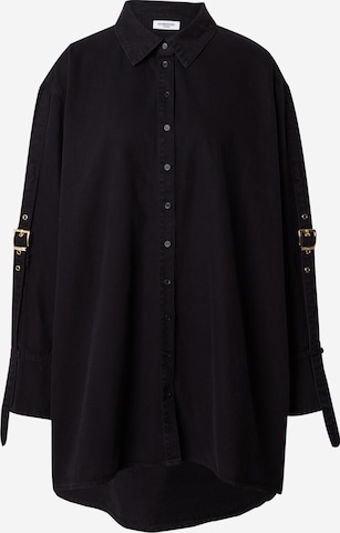 Robe-chemise 'Lilia' Hoermanseder x About You en noir : devant