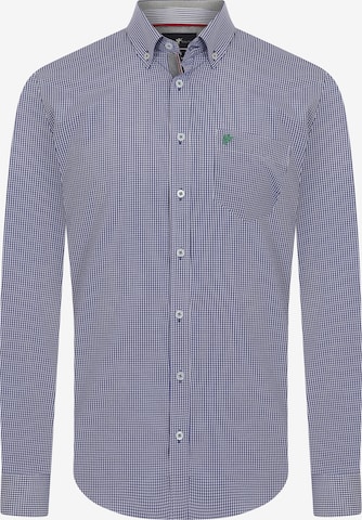 DENIM CULTURE Regular fit Button Up Shirt ' ERIC ' in Blue: front