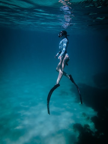 WALLIEN Wetsuit 'Horizonia Yulex®' in Blue