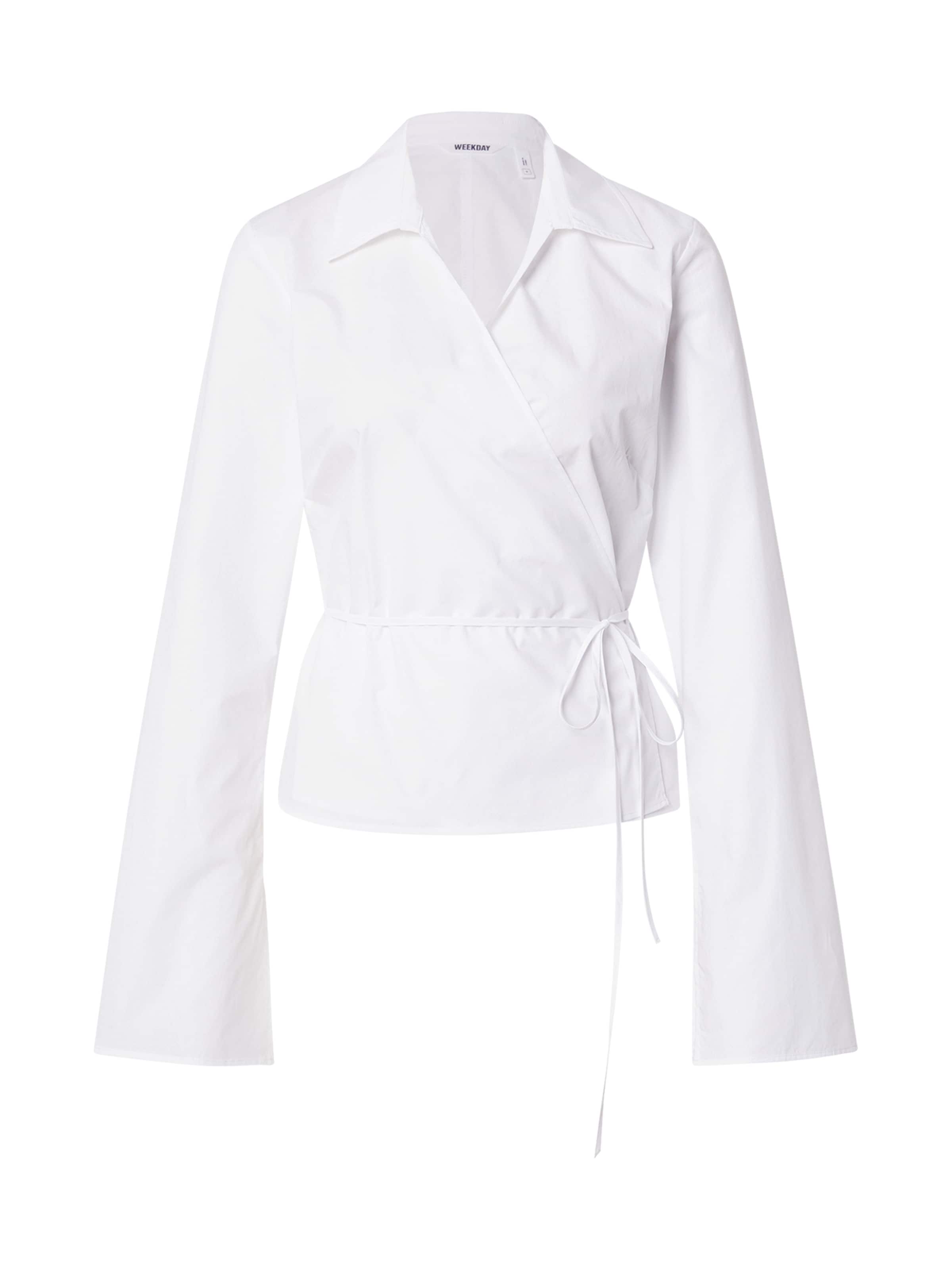 WEEKDAY Μπλούζα 'Ichie' σε λευκό: μπροστά