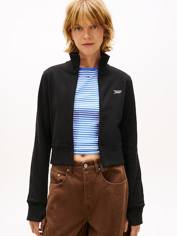 Tommy Jeans Ζακέτα φούτερ σε μαύρο: μπροστά