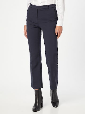 Tiger of Sweden Regular Trousers with creases 'Noora' in Blue: front