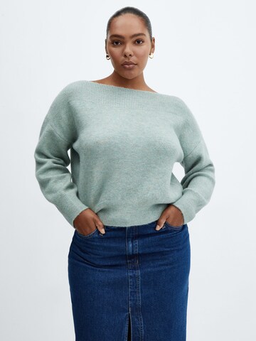 MANGO Sweter 'ATITIT' w kolorze zielony