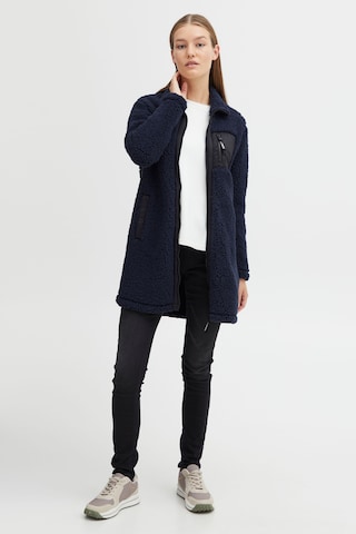 Oxmo Fleece jas 'OXELINE' in Blauw