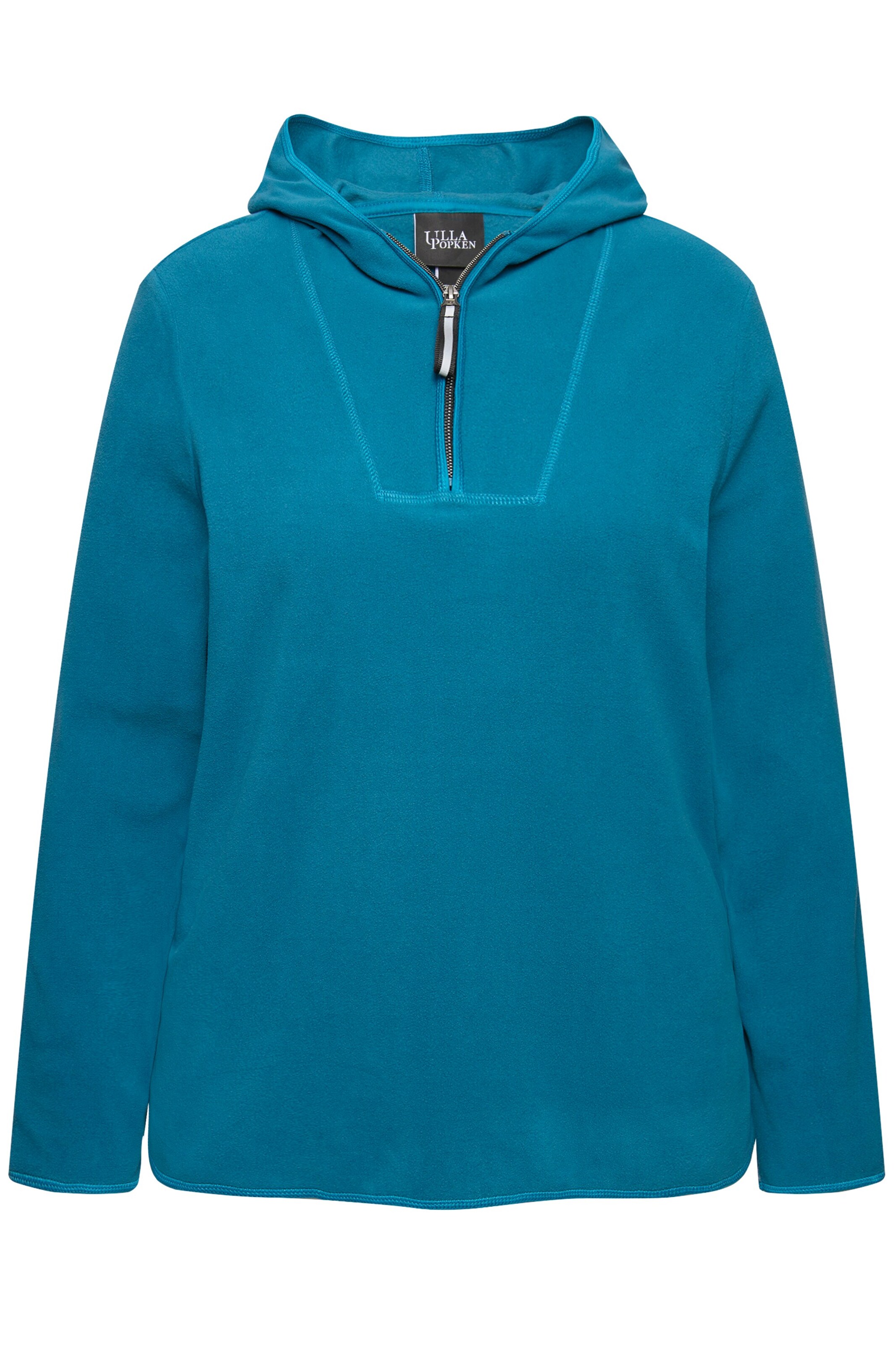 Sweat-shirt Ulla Popken en bleu : devant