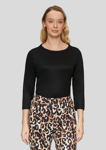 T-shirt s.Oliver BLACK LABEL en noir : devant