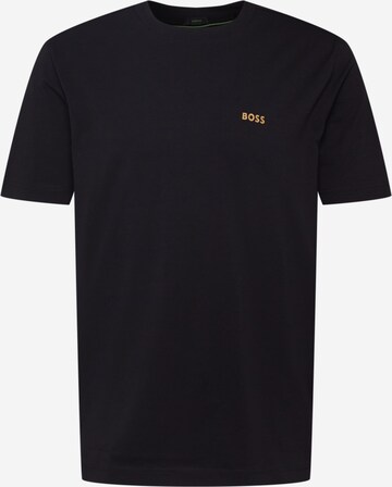 T-Shirt 'TEE' BOSS en noir : devant