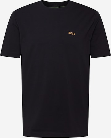 T-Shirt 'TEE' BOSS Green en noir : devant