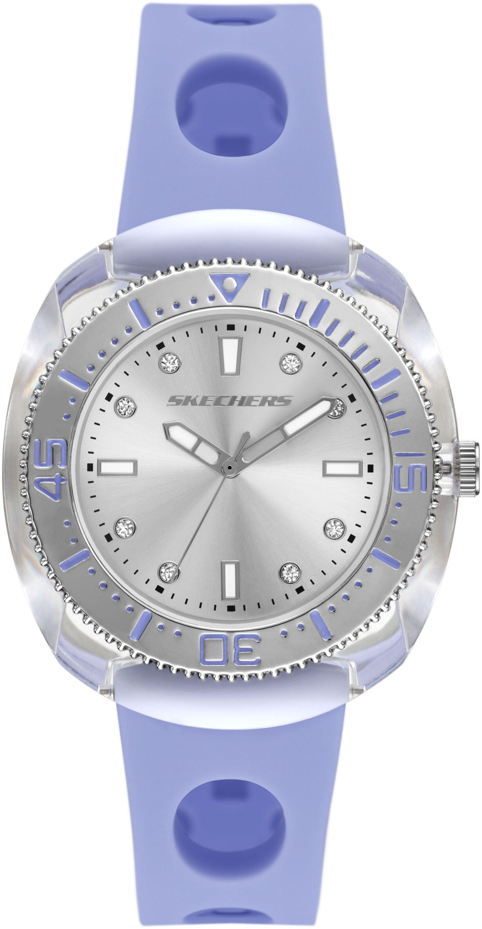 SKECHERS Analog Watch in Purple: front