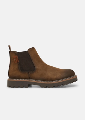 Boots s.Oliver en marron : sur le côté