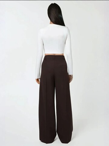 Hiccup Wide Leg Hose in Braun
