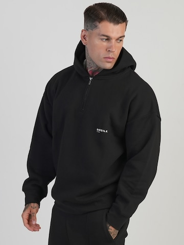 Sweat-shirt SikSilk en noir : devant